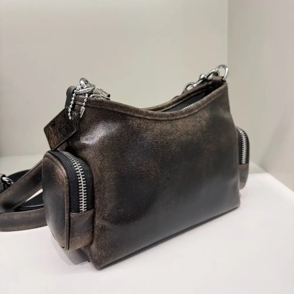 NEW‼️Coach Laurel Shoulder Bag 22 With Pockets In Loved Leather  CEU27